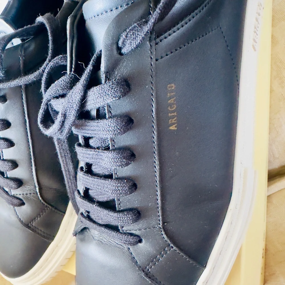 Axel Arigato Black Leather Athletic Sneakers